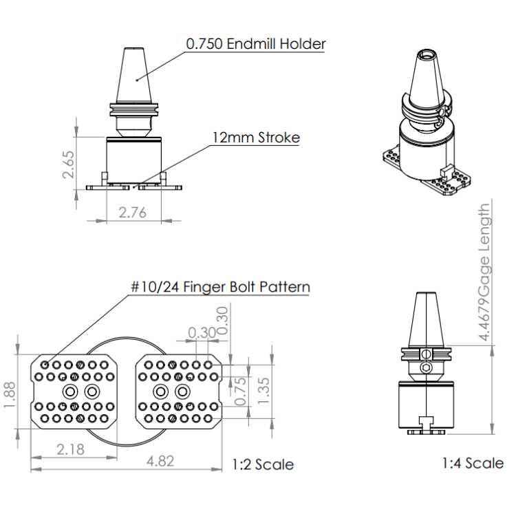 High Force Air GimGripper4™ - TSA Strong Universal CNC Spindle Gripper