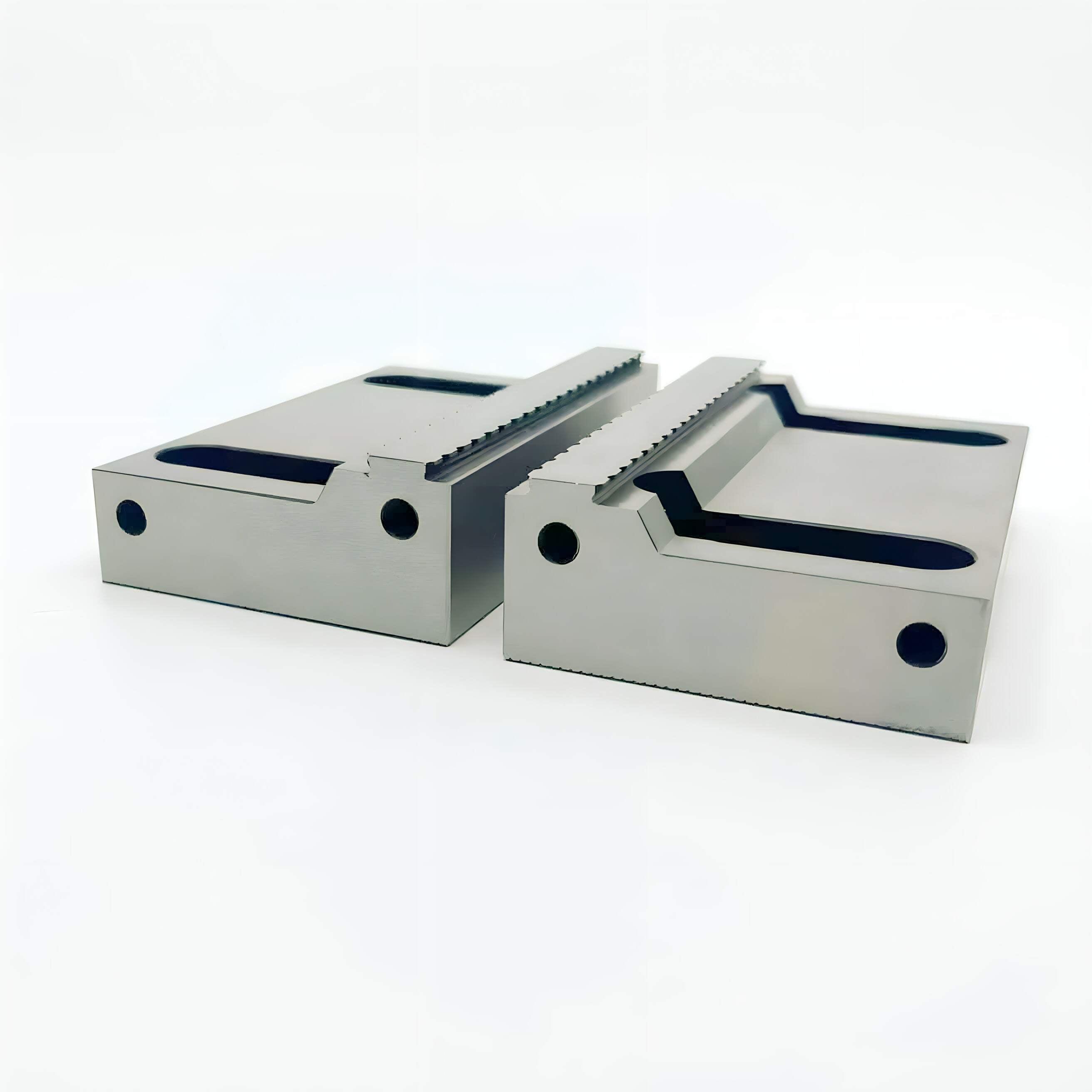 100mm AutoVise™ Hard Jaws - Hardened Steel, Serrated