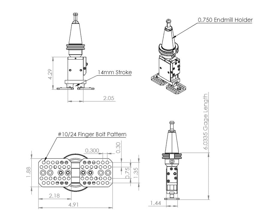 Coolant GimGripper4™ - TSC Universal CNC Spindle Gripper