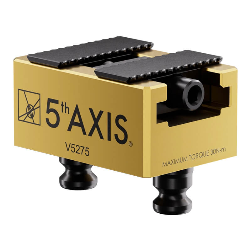 Compact Self-Centering Mini Vise (52mm x 75mm x 38mm) - 5th Axis Workholding