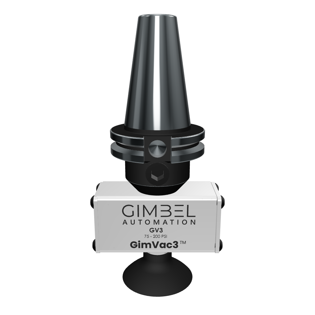 GimVac3 vacuum spindle gripper for flat CNC parts